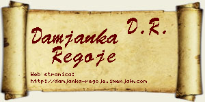 Damjanka Regoje vizit kartica